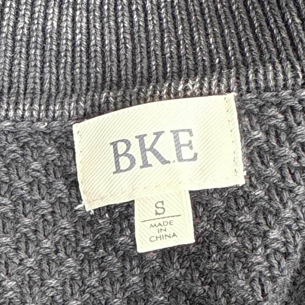 BKE Women's Knit Patchwork Chunky Knit Cardigan Size Small Gray Bnfts Charity - Picture 4 of 11